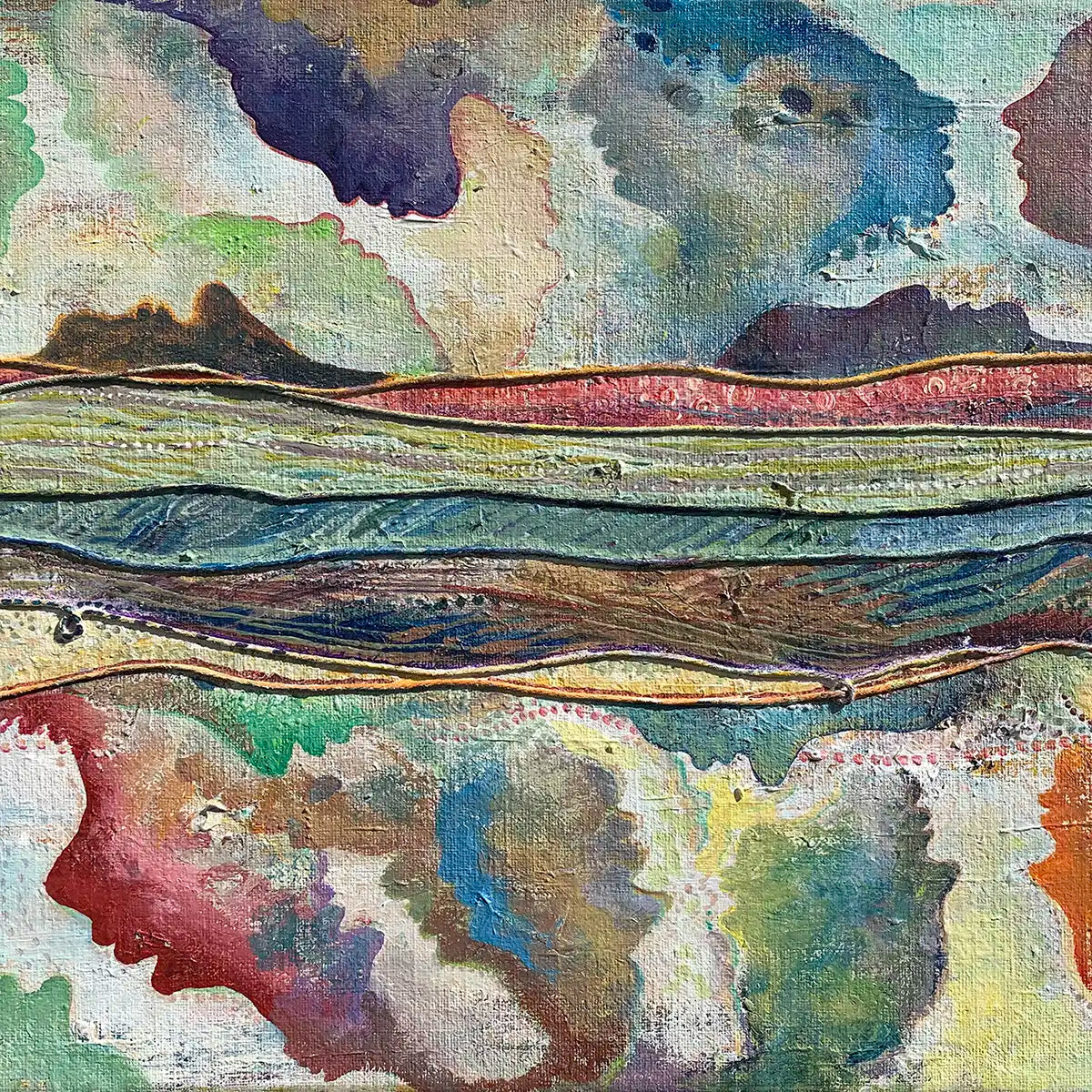 Threads of Humanity: Interwoven Paths of Color and Connection